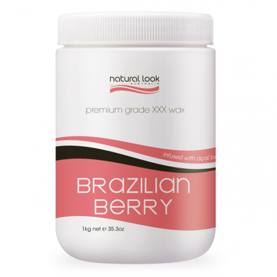 Natural Look Brazilian Berry Strip Wax 1kg